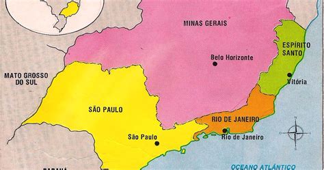 regioes brasileiras sudeste