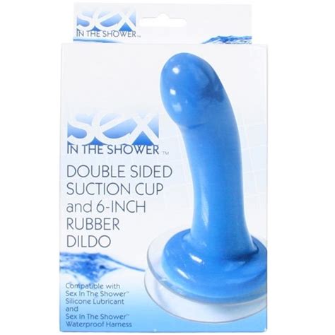 sex in the shower blue dildo and suction cup sex toys at
