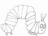 Raupe Hungry Caterpillar sketch template