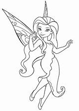 Coloring Pages Tinkerbell Fairy Silvermist Water Printable Color Talent Charming Disney Pdfs Friends sketch template