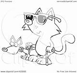 Cat Blind Dog Clipart Assistance Coloring Illustration Line Using Royalty Rf Toonaday Ron Leishman Getdrawings Drawing sketch template