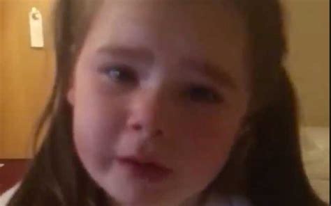 four year old cries after learning she ll spend third christmas