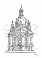 Dresden Frauenkirche Favourites sketch template