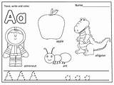 Coloring Alphabet Pages Trace Color Write Preview Kids sketch template