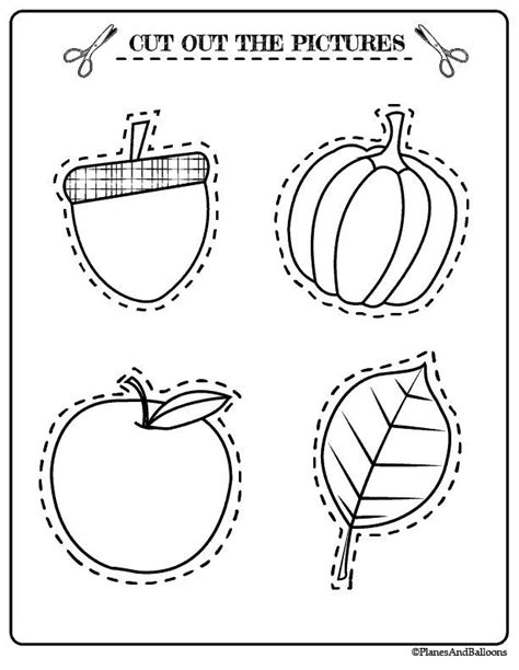 fall preschool worksheets  printable coloring pages