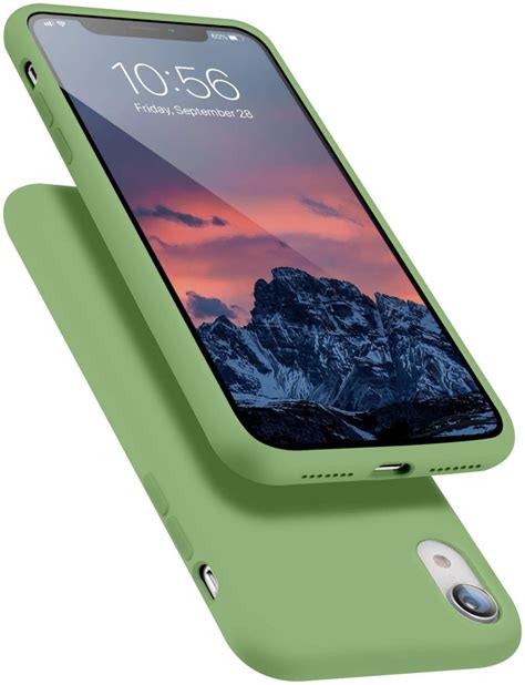 happycase apple iphone xr hoesje siliconen  cover mint groen gsmpuntnl