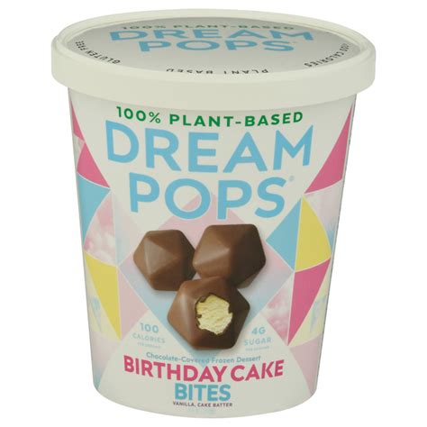 save on dream pops chocolate covered frozen dessert birthday cake bites