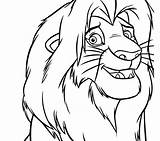 Simba Lion Coloring King Pages Drawing Kids Hakuna Matata Face Color Lions Disney Mufasa Print Getdrawings Printable Drawings Online sketch template