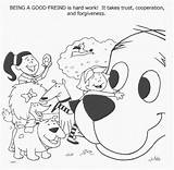 Coloring Pages Clifford Friend Good sketch template