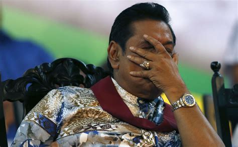 sri lankas strongman president voted   decade  power