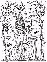 Coloring Halloween Pages Vintage Color Adult Printable Coloringpagesfortoddlers Kids Colouring Adults Coloriage Read Also Sheets Book Books sketch template
