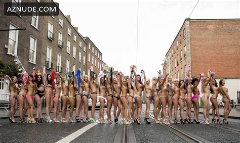 Miss Bikini Ireland Girls Go Topless On Dublin S Harcourt