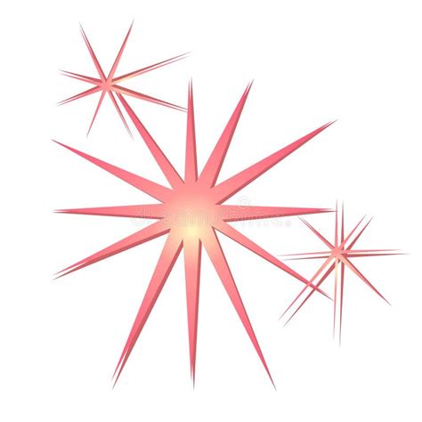 funkeln funkelt stern rosa stock abbildung illustration von gefaerbt