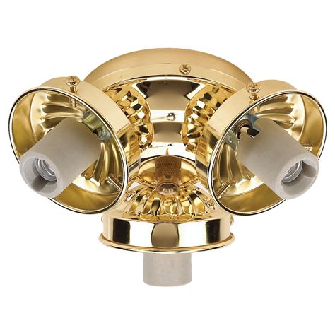 16050 02 Ceiling Fan Light Kit Polished Brass