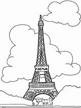 Eiffeltoren Parijs Wereld Stemmen sketch template