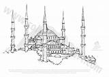 Istanbul Coloring Palace Topkapi Designlooter 425px 4kb sketch template