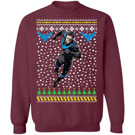nightwing dick grayson ugly christmas sweater