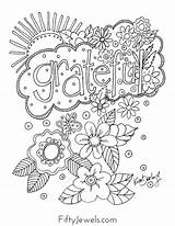 Coloring Grateful Pages Printable Desde Guardado Adult Adults sketch template