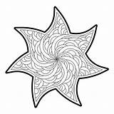 Starfish Mandala Pages Coloring Adult Sheets Choose Board Colouring sketch template