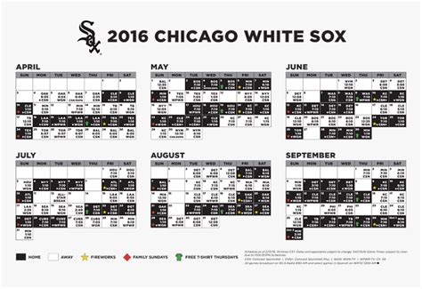 chicago white sox schedule hd png  kindpng