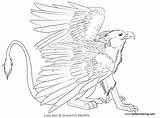 Griffin Coloring Pages Template sketch template