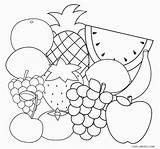 Coloring Frutas Obst Cool2bkids Canasta Ausdrucken Fruta Whitesbelfast Kostenlos sketch template