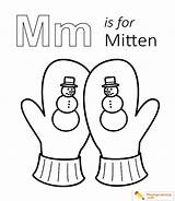 Coloring Mitten Letter Pages Uppercase Lowercase Through Printable Kids Sheet Playinglearning sketch template