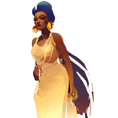 mooie afro amerikaanse vrouw  mooie kleding en gouden oorbellen creative fabrica