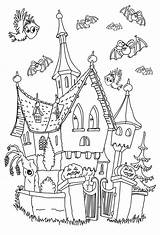Halloween Coloring Kids Pages Simple Children sketch template