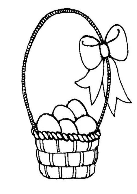 coloring pages easter egg basket coloring pages