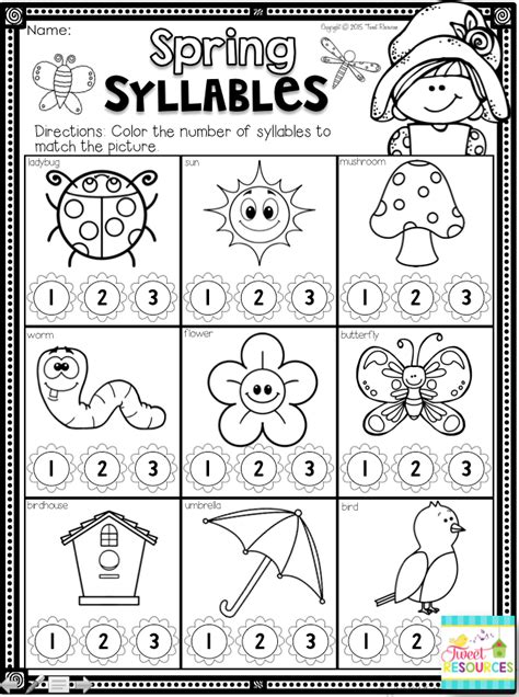 spring printable worksheets  preschoolers forms worksheets diagrams