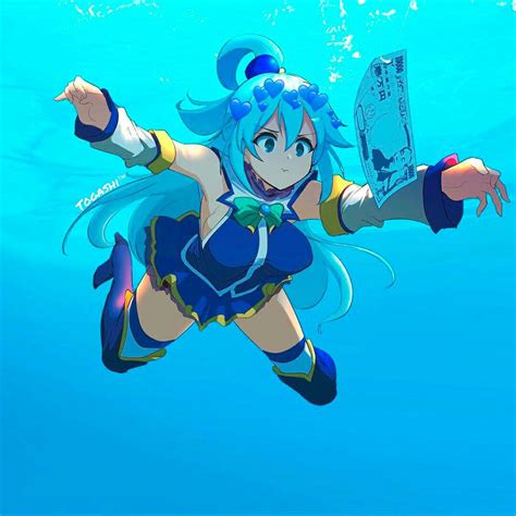 Aqua Konosuba Manga Anime Anime Characters Character Art