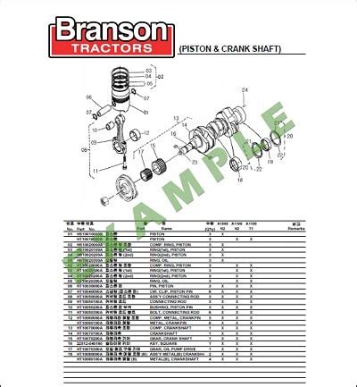 branson    parts manual catalog agri parts manuals  catalogs