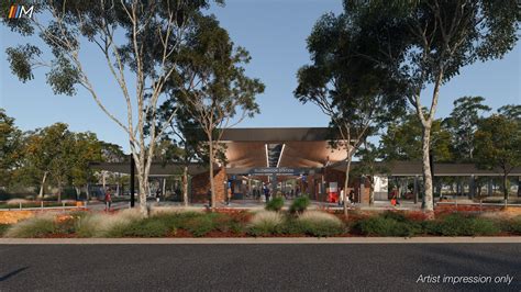 work starts  ellenbrook train station  western australia