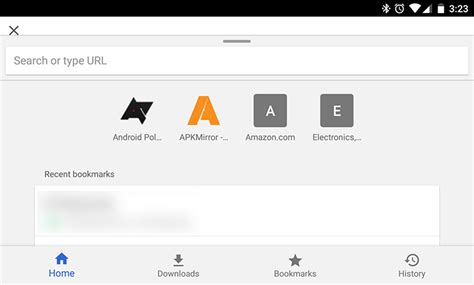 chromes experimental chrome home interface   bottom tabs   revamped  tab page
