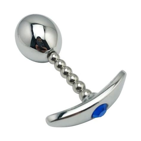stainless steel anal ball butt plug pull chain beads anal toys cheaper