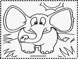Gajah Mewarnai Kartun Lucu Hewan Telinga Elephant Pola Kompasiana Populer sketch template