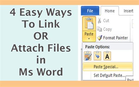 easy ways  attach  file  ms word upaae