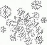 Snowflake Coloring Pages Printable Kids sketch template