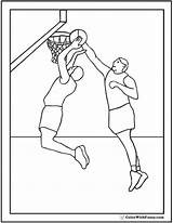 Basketball Coloring Pages Court Players Sheet Color Printable Getcolorings Print sketch template