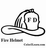 Coloring Firefighter Hat Fireman Helmet Fire Drawing Pages Clipart Color Printable Truck Book Quilt Dave Year Old Print Getdrawings Getcolorings sketch template