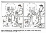 Verschillen Tabernakel Tabernacle Puzzel Jezus Geven Kleurplaat Kerk Israelites Bijbel Hervormd Ermelo Dingen Kostbare sketch template