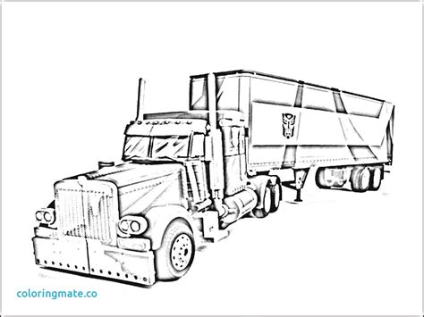 mack truck coloring page
