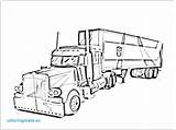 Truck Coloring Trailer Pages Optimus Prime Printable Getdrawings Color Getcolorings sketch template
