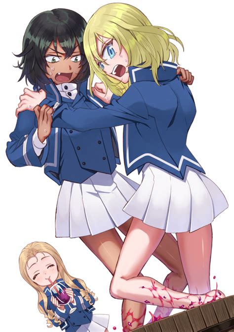 shutou haru nenne andou girls und panzer marie girls und panzer