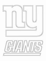 Giants Coloring Logo York Pages Printable Nfl Mlb Logos Categories sketch template