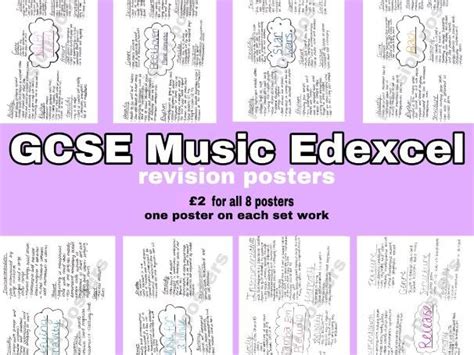 gcse  edexcel revision posters teaching resources