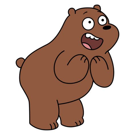 bare bears happy grizz sticker sticker mania