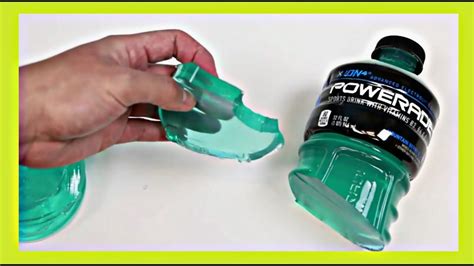 How To Make A Huge Powerade Gummy Bottle Jello Des Youtube