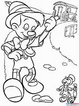 Colorat Planse Pinocchio Desene Animate Copii Pinocho Personaje Pinnochio Pepe Grillo Cricket Gimini Promenent Maestrasabry Paseando Colora Adoramos Plimbare Pinochio sketch template